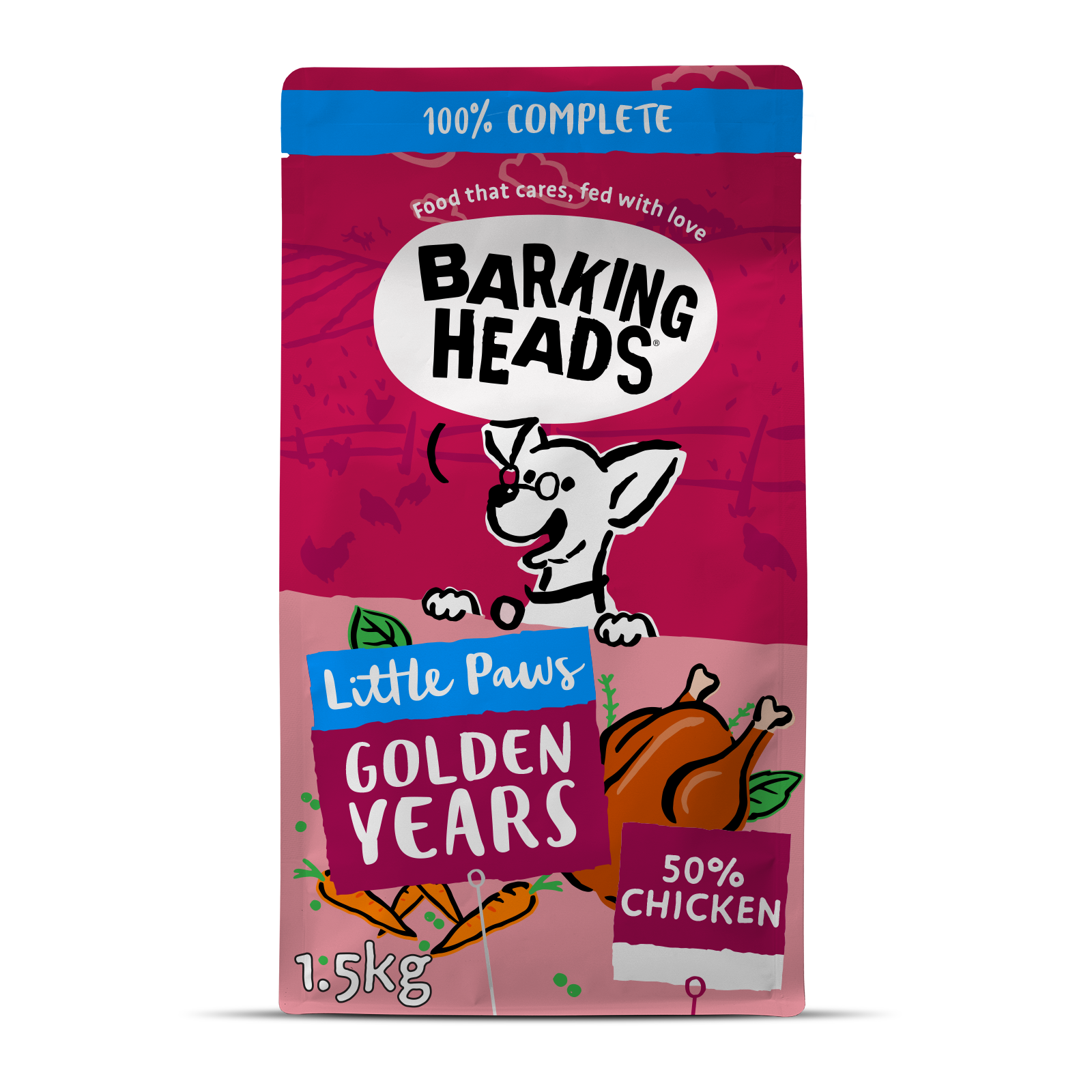 NEW - Barking Heads Little Paws Golden Years Chicken