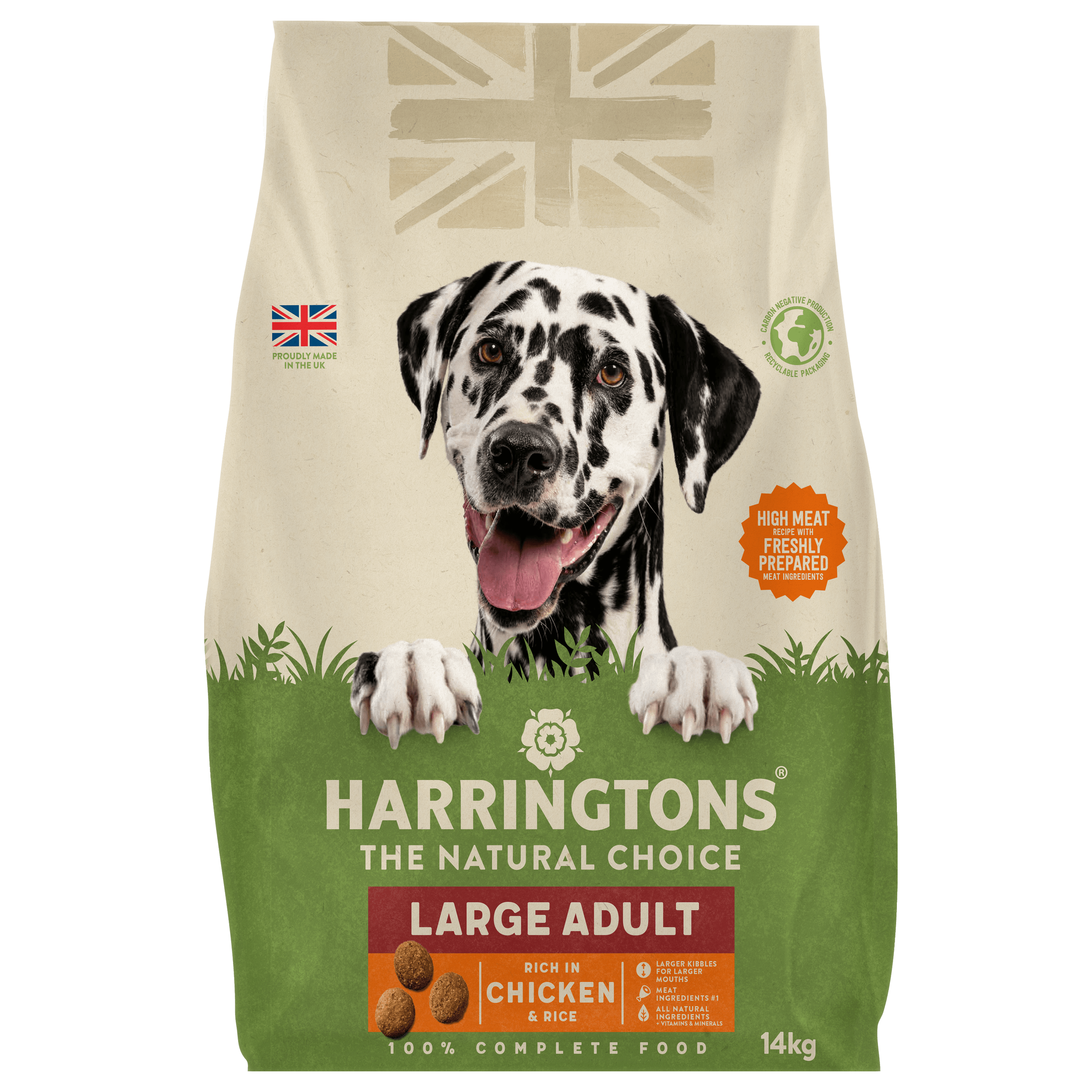 Dry Large Breed Adult Dog Food Rich in Chicken 14kg