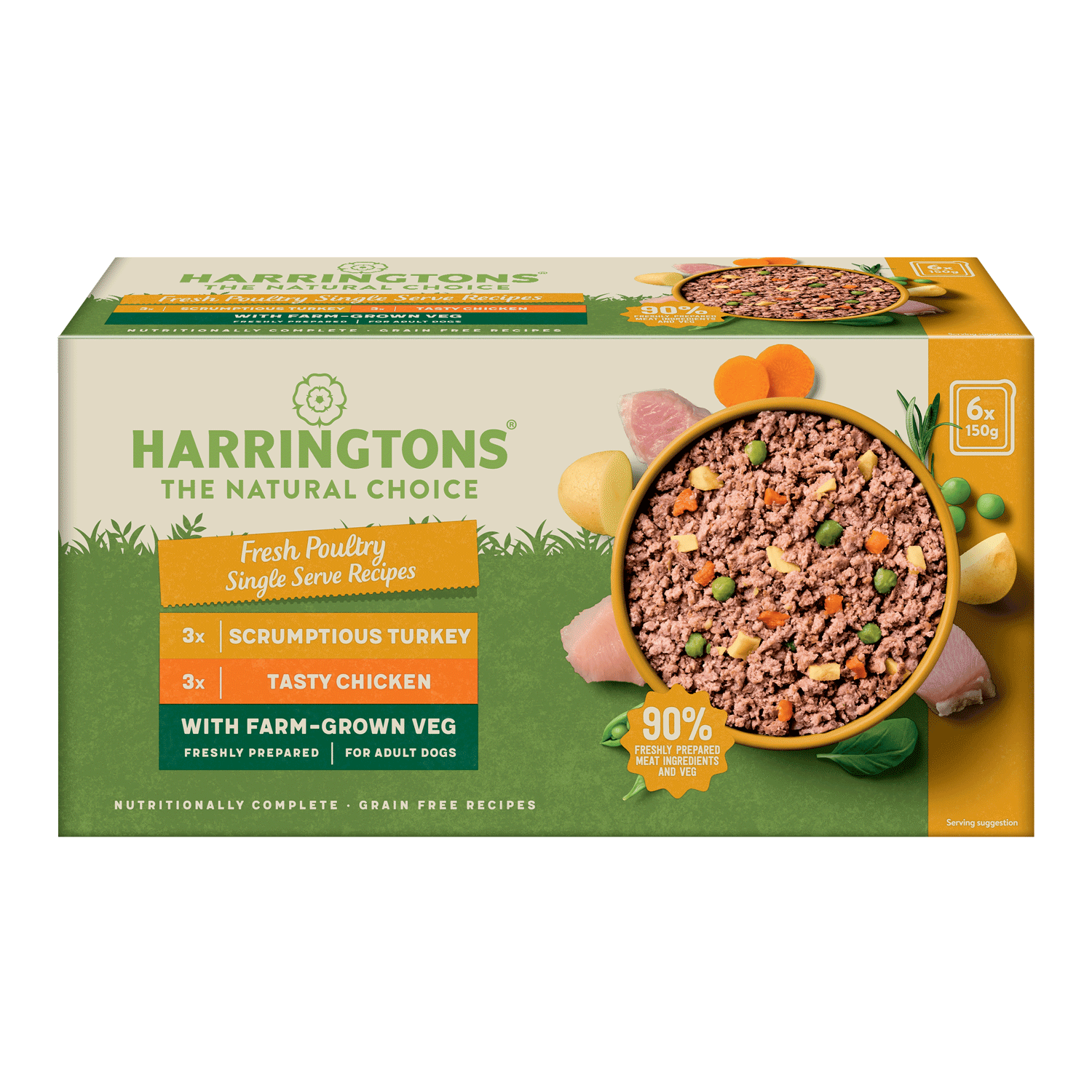 Grain Free Poultry Selection Wet Dog Food Bumper Pack 6 x 150g