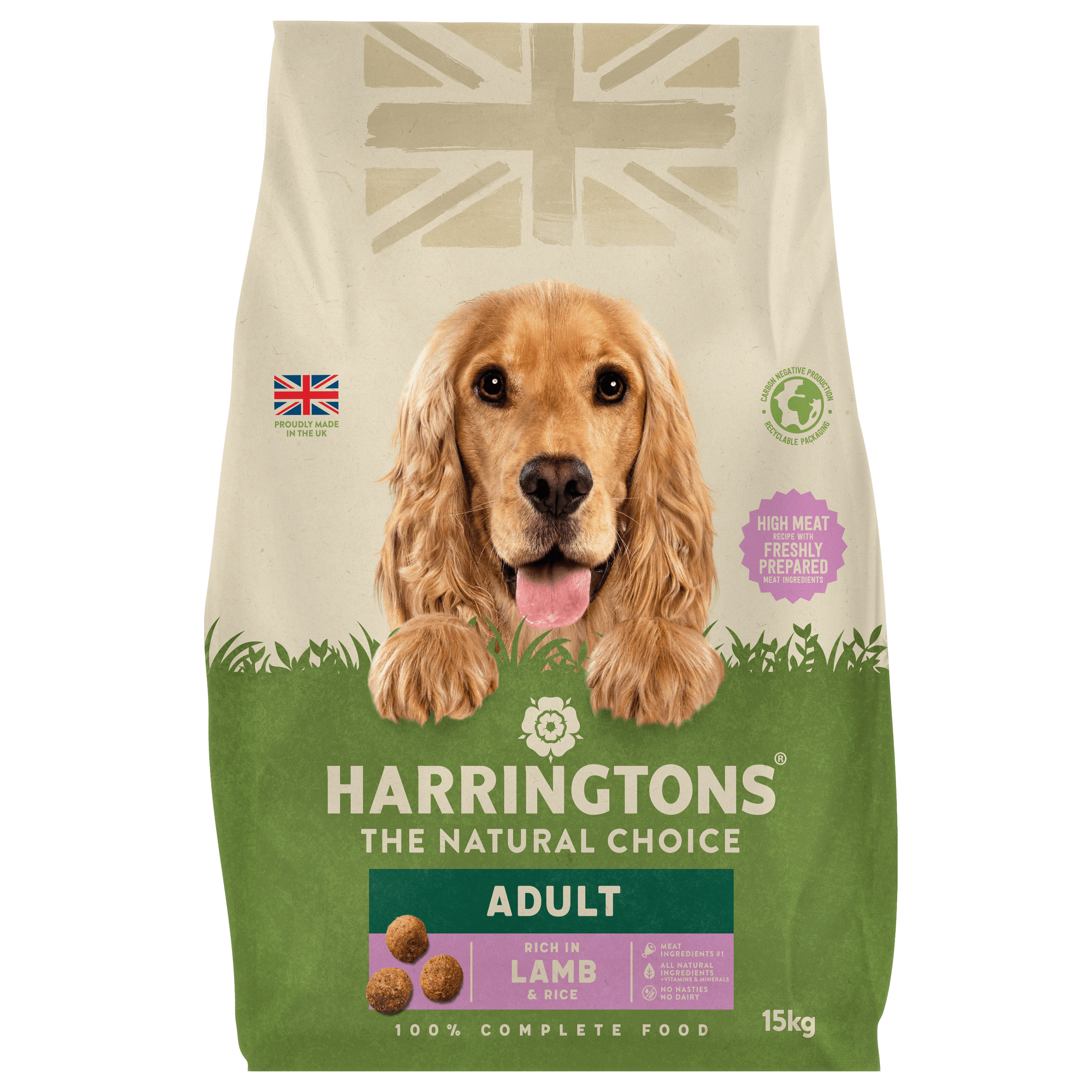 Dry Adult Dog Food Rich in Lamb & Rice 15kg