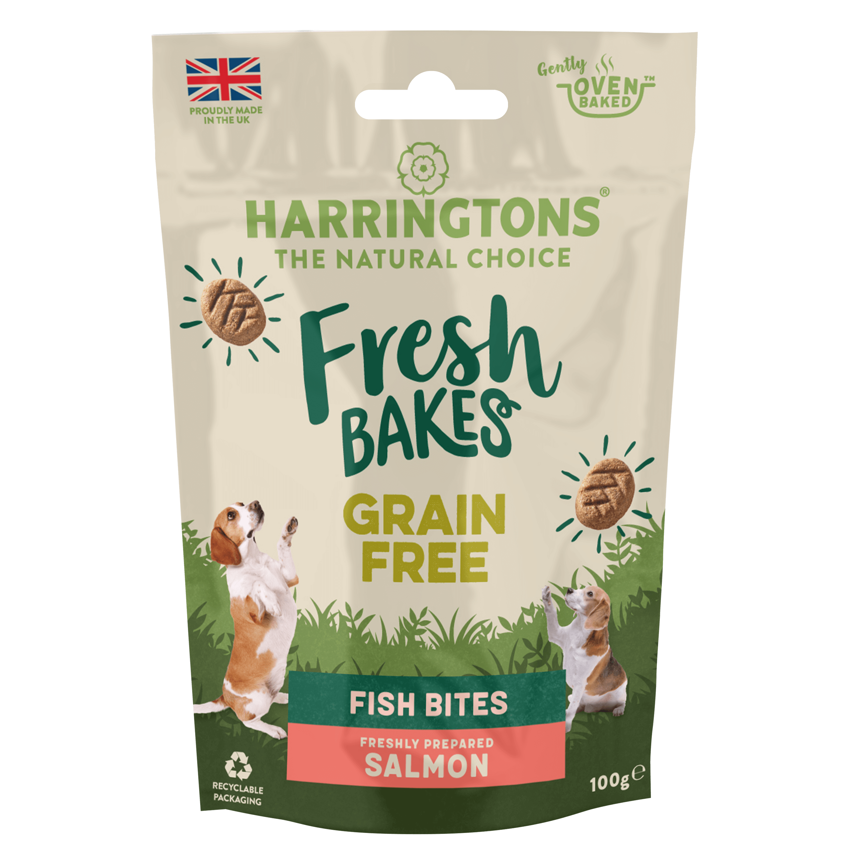 Baked Salmon Fish Bites Grain Free Dog Treats 8 x 100g