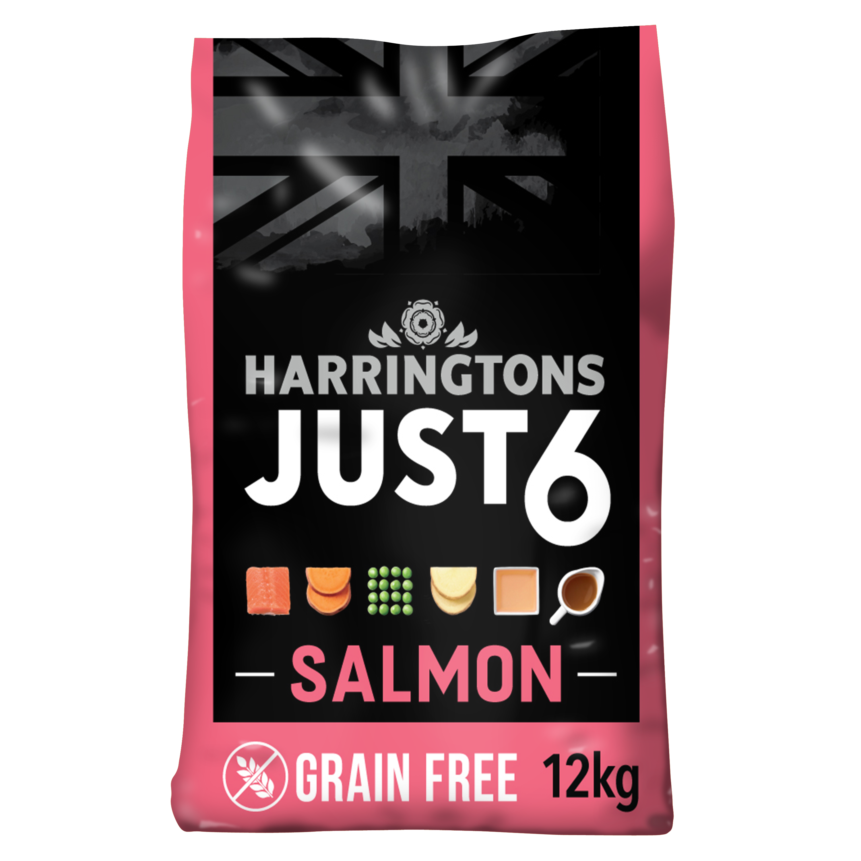 Just 6 Salmon & Vegetables Dry Dog Food 12kg