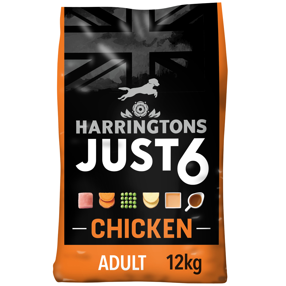 Just 6 Chicken & Vegetables Dry Dog Food 12kg