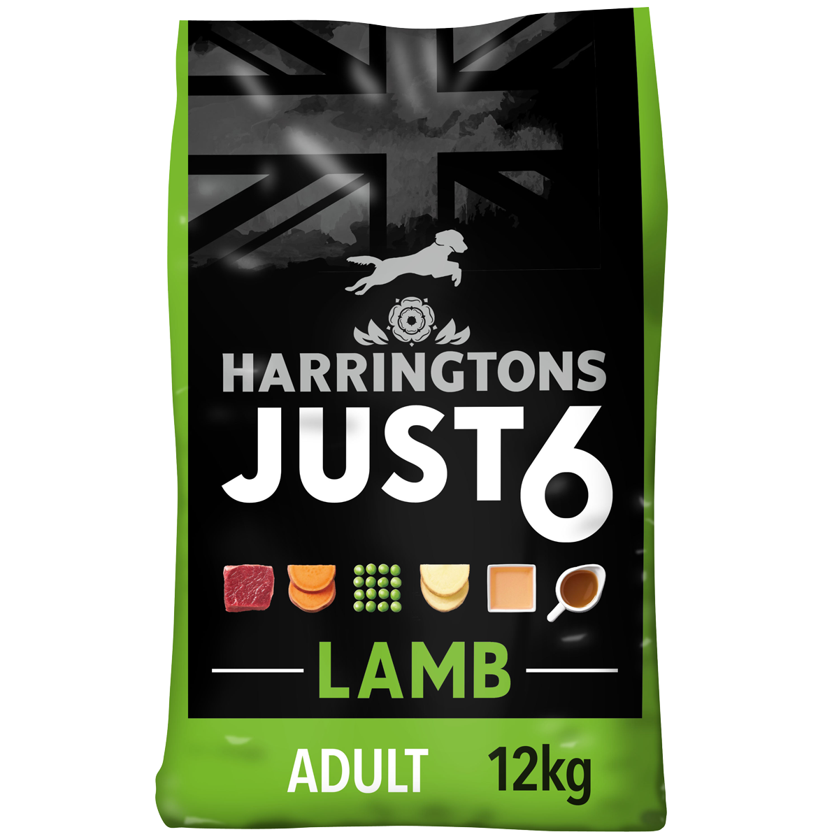 Just 6 Lamb & Vegetables Dry Dog Food 12kg