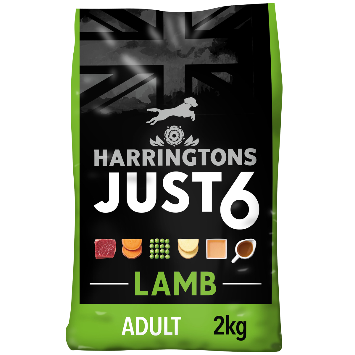 Just 6 Lamb & Vegetables Dry Dog Food 2kg