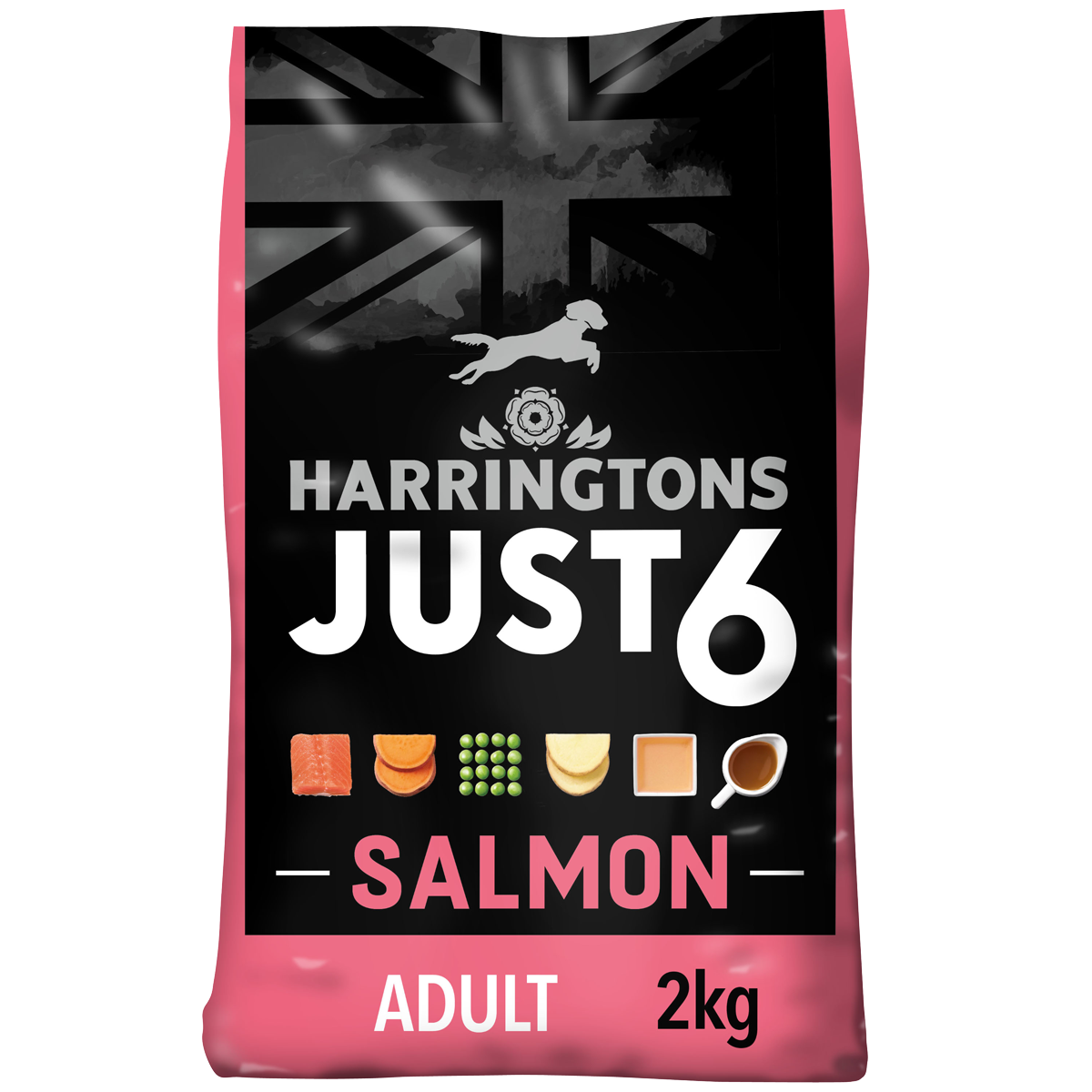 Just 6 Salmon & Vegetables Dry Dog Food 2kg