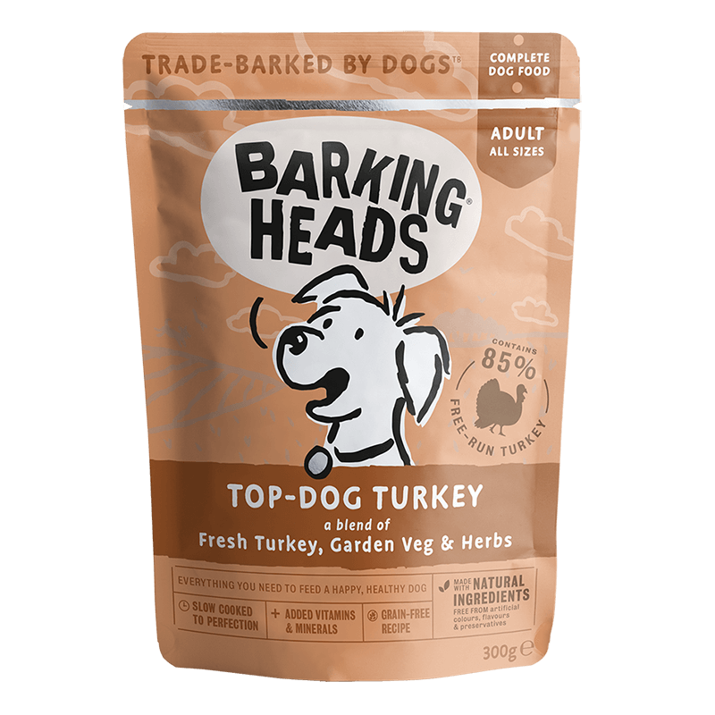 barking heads top dog turkey pouch front of pack