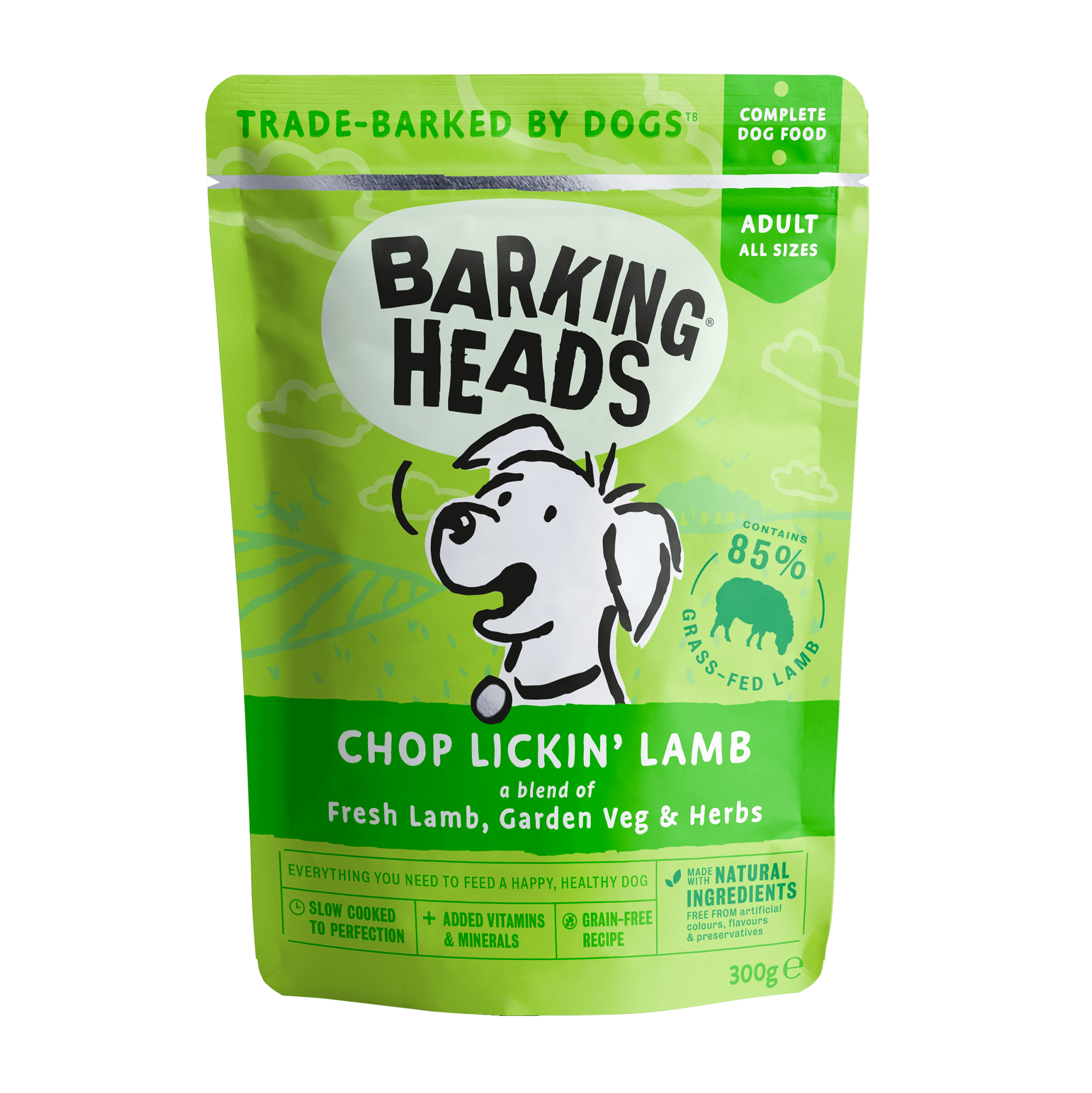 Barking Heads Lamb Wet Dog Food front of pack