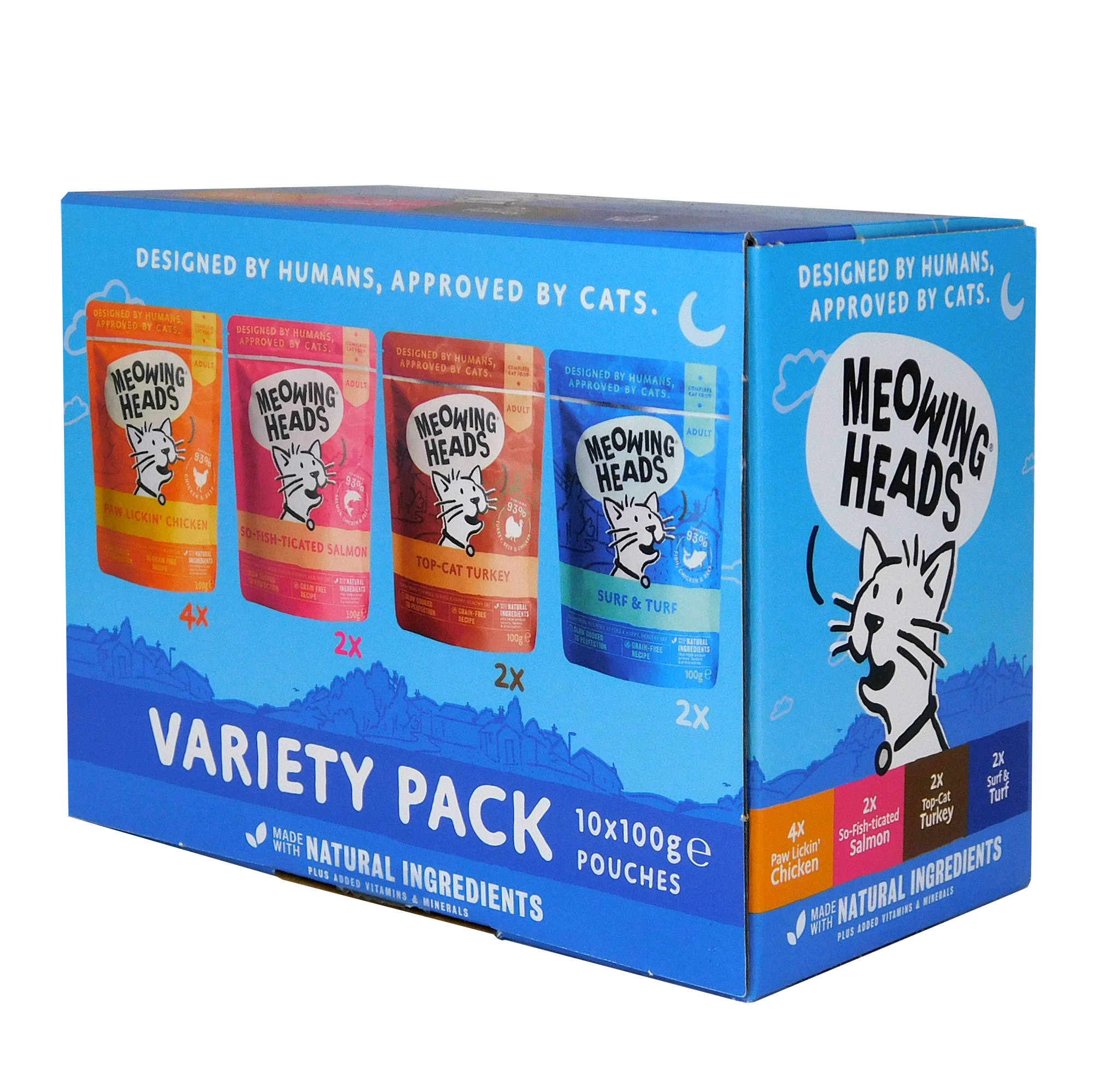 Meowing Heads Cat Wet Food Variety Pack